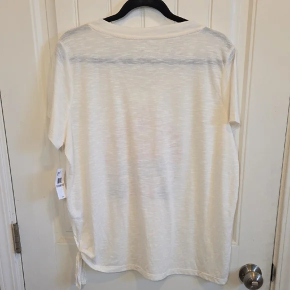 NWT Jessica Simpson "I Wander To Find Myself" Tee With Sun And Waves - Picture 4 of 10